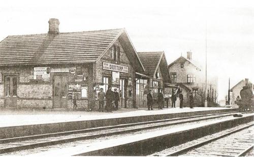 Skottorps station vykort 1909