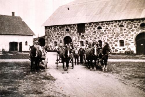 Statare på Skottorps gård före 1940 troligtvis 1930t